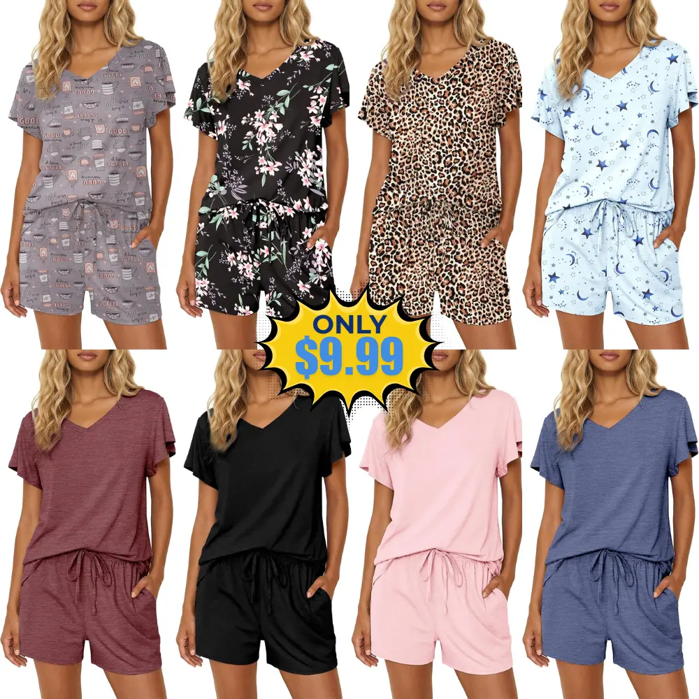 Ekouaer Women’s Soft Pajamas Set