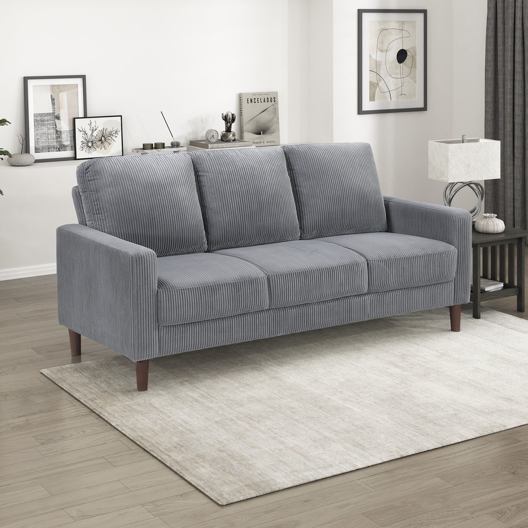 Ebern Designs 76.5″ Upholstered Sofa Couch just $459.99 at Wayfair