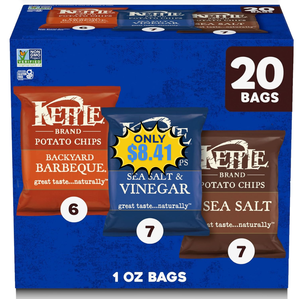 Kettle Brand Potato Chips Variety Pack Deal at Amazon