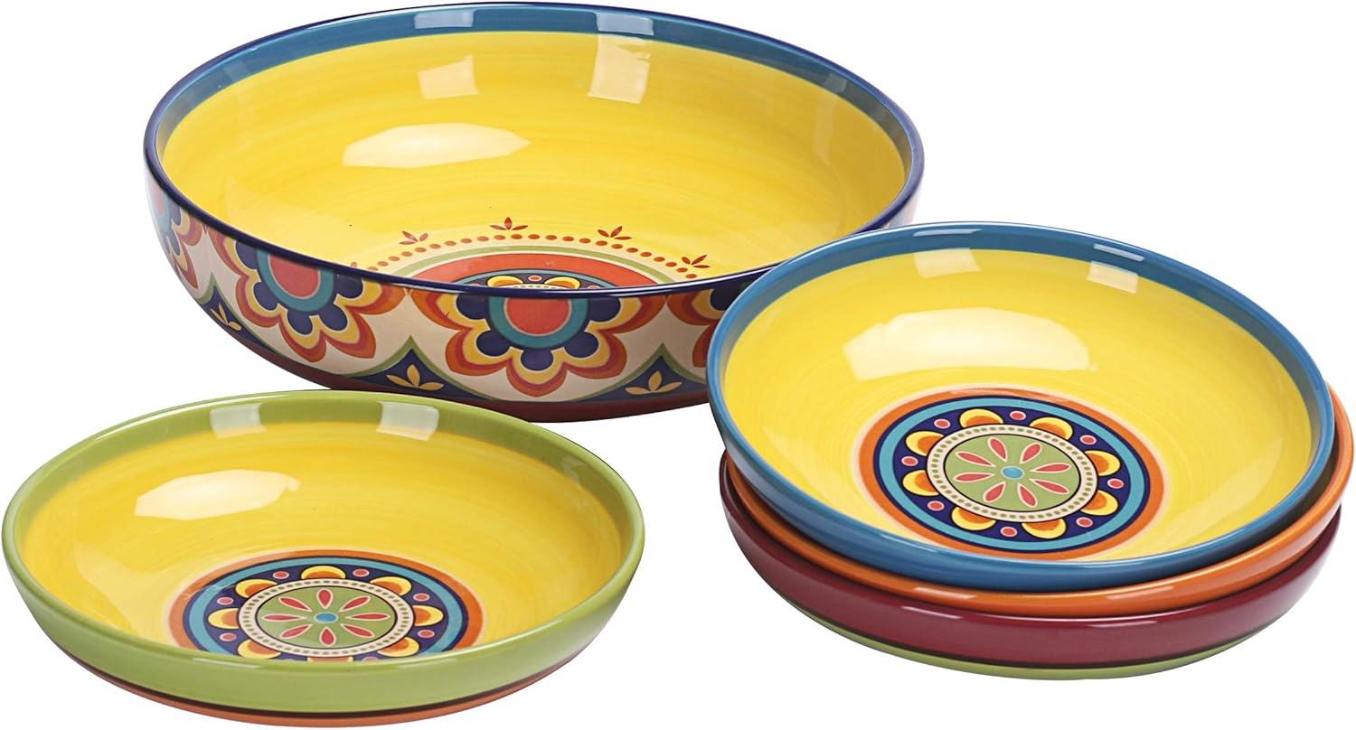 Bico Tunisian Ceramic Pasta Bowl Set: Just $39.99 at Amazon