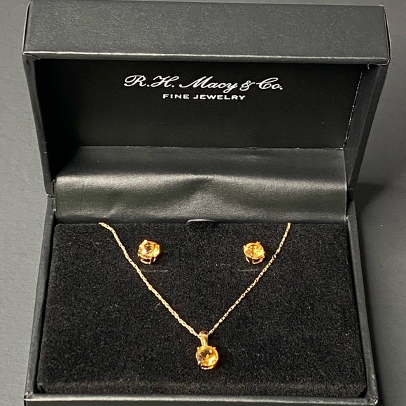 Macy’s Multi-Stone Pendant Necklace & Earrings Set Just $49.99