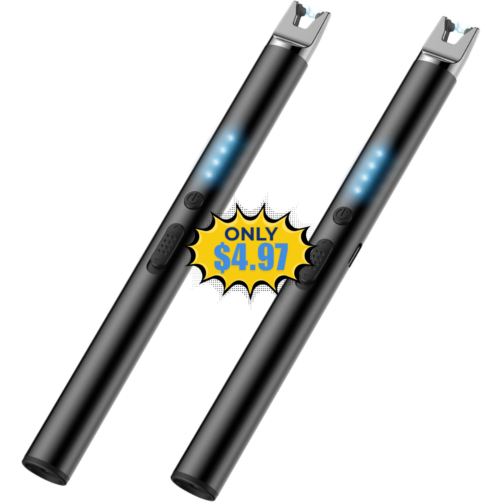 TOPKAY 2 Packs Electric Candle Lighters