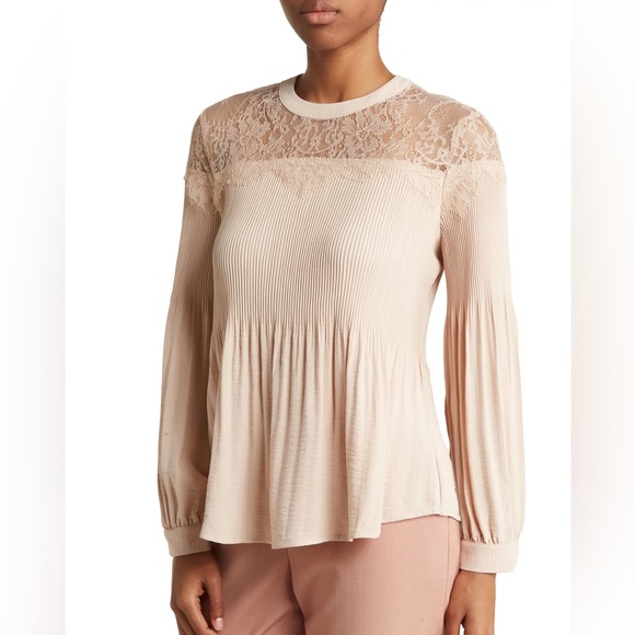 Style & Co. Women’s Cotton Pleated Lace-Trim Blouse just $29.99 at Macy’s