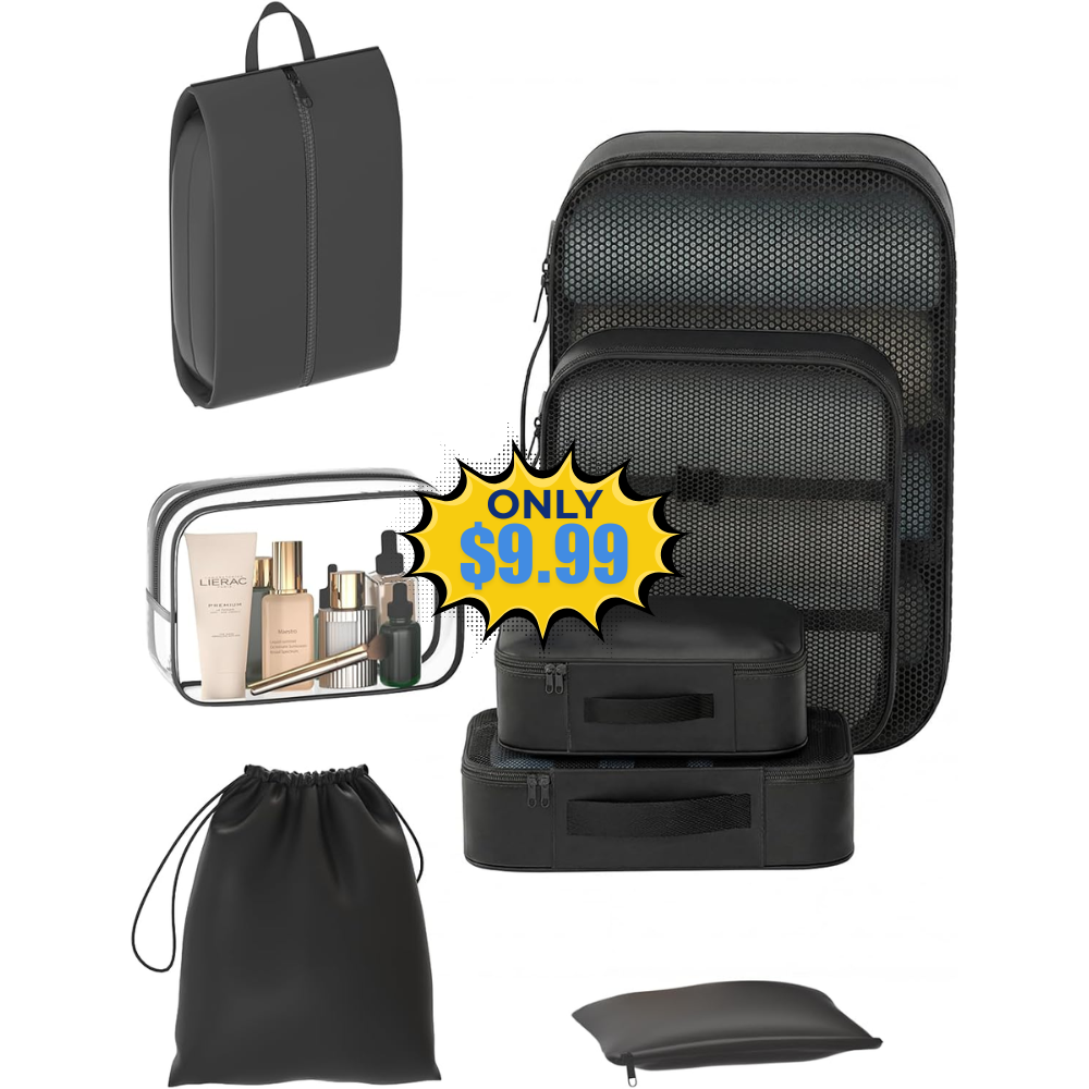 8 Set Packing Cubes Deal: Save 23% at DealsFinders.com