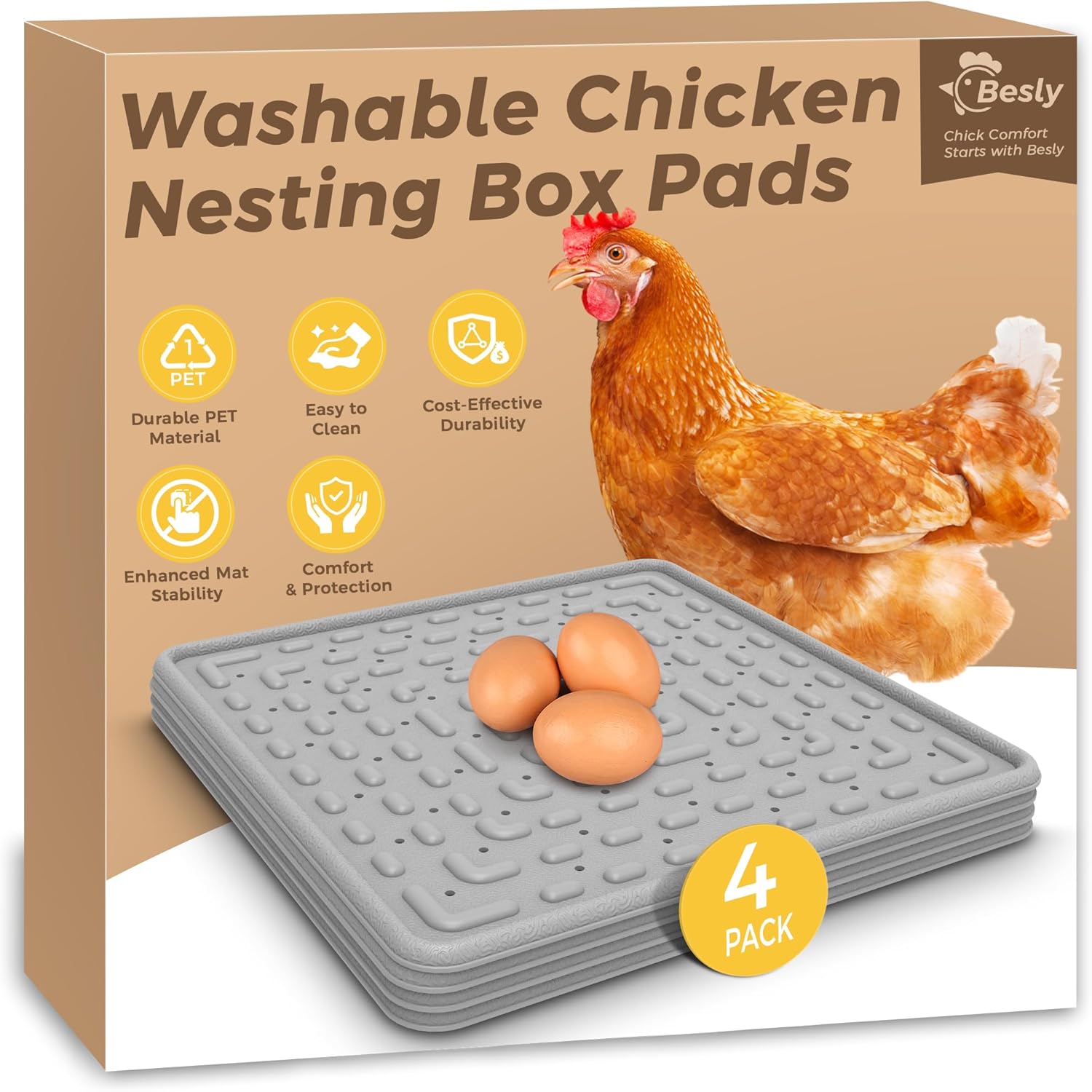 Washable & Reusable Nesting Pads for Chicken  ONLY $25.99 at Amazon