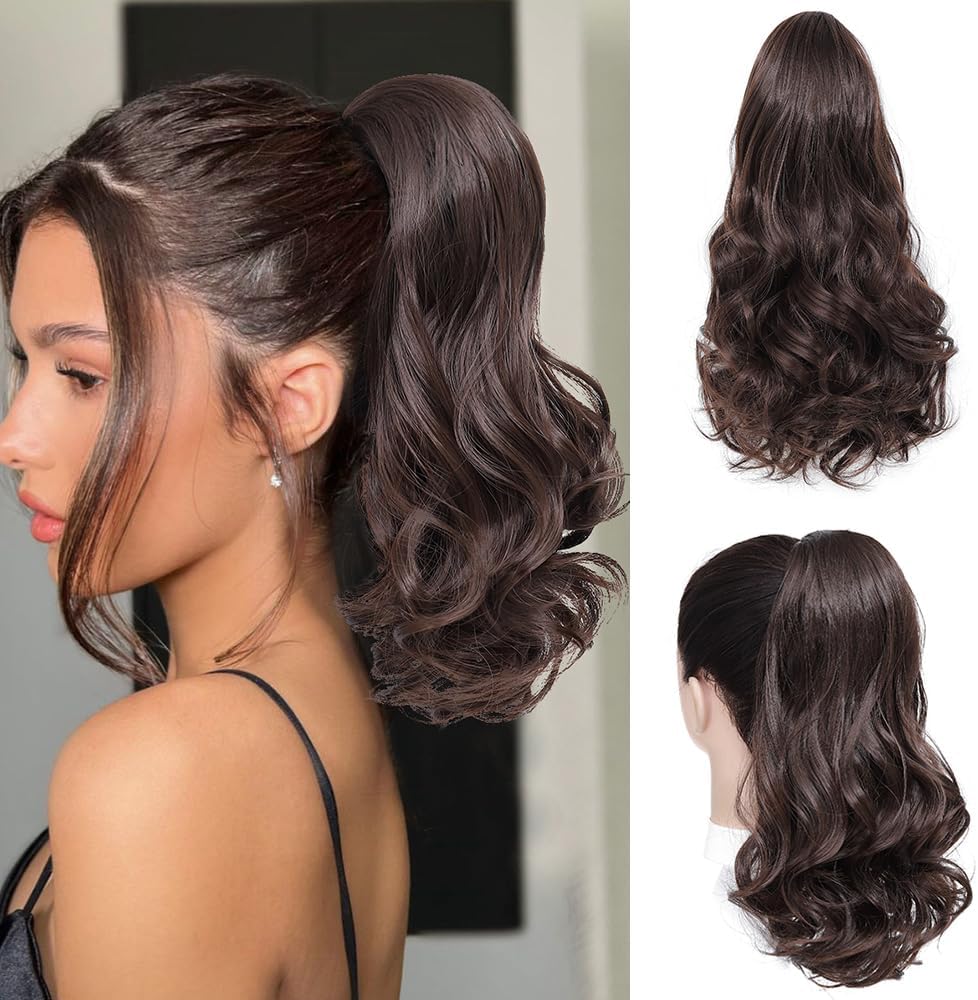 Mychanson 16 Inch Ponytail Extension Drawstri ONLY $15.99 at Amazon