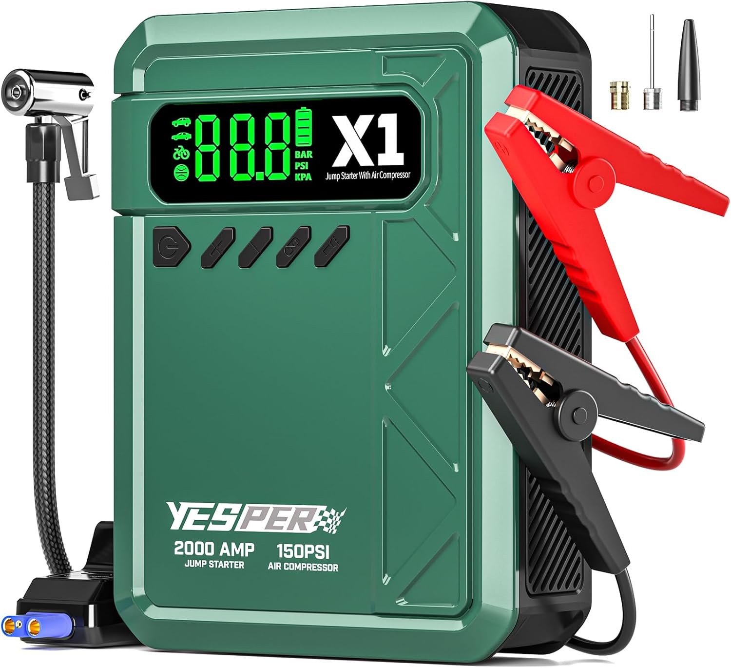Jump Starter with Air Compressor 2000A 150PSI Deal: Save 40%