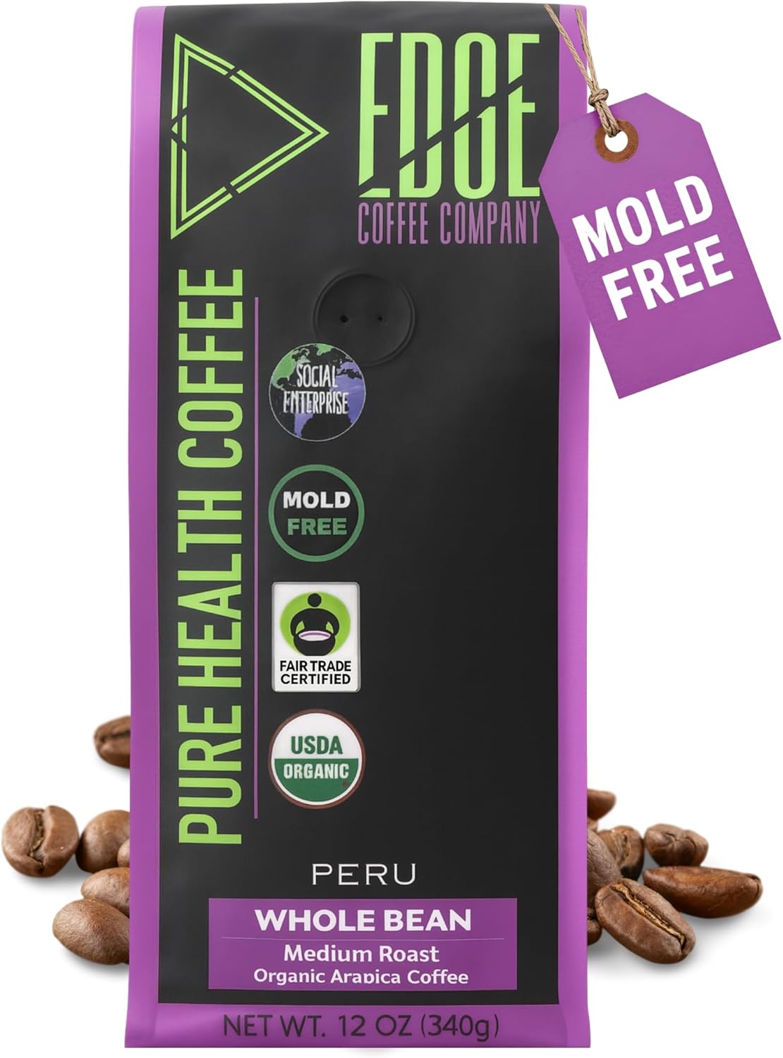 Mold Free Pure Health Coffee – Organic Fair T ONLY $27.95 at Amazon