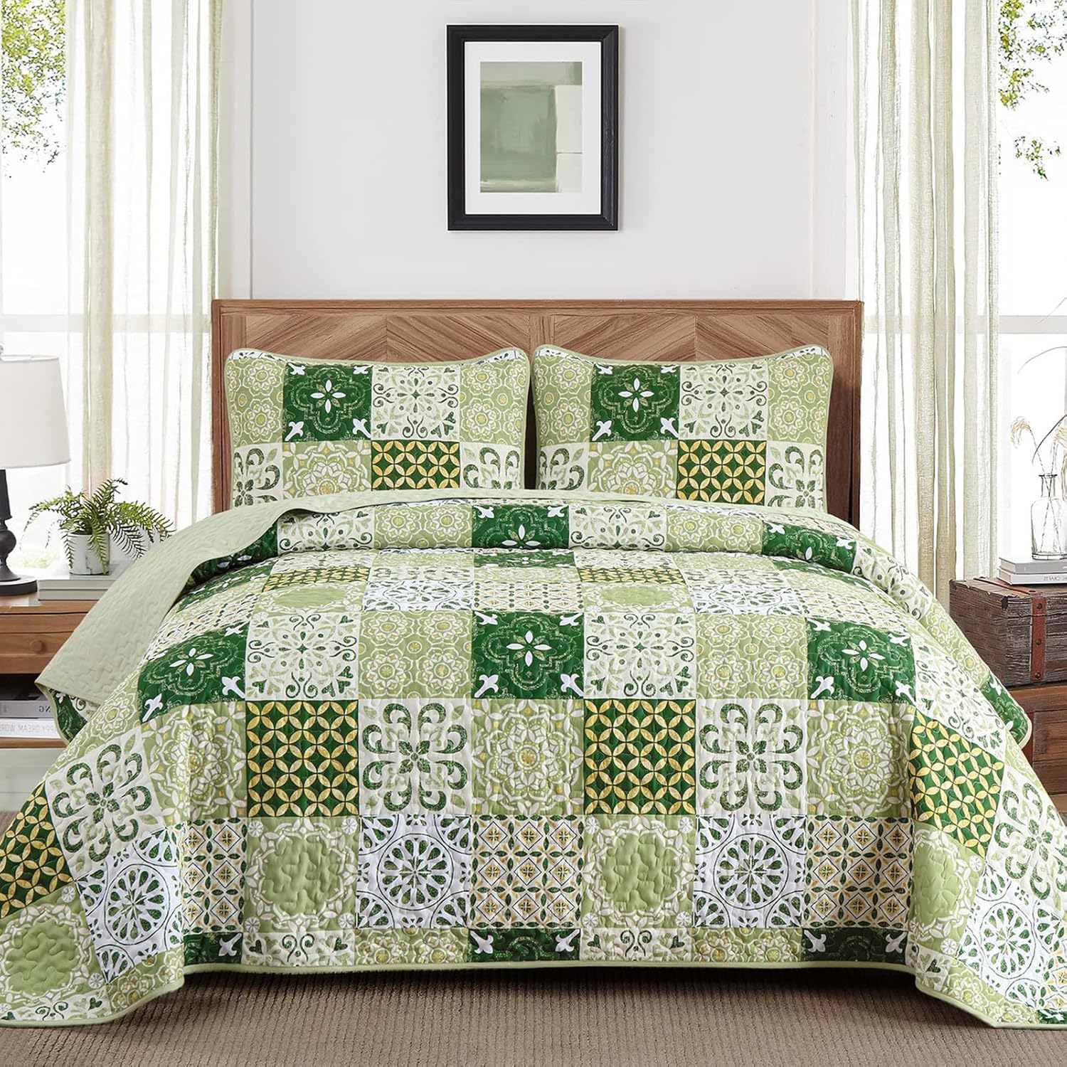 Microfiber Quilt Bedding Set