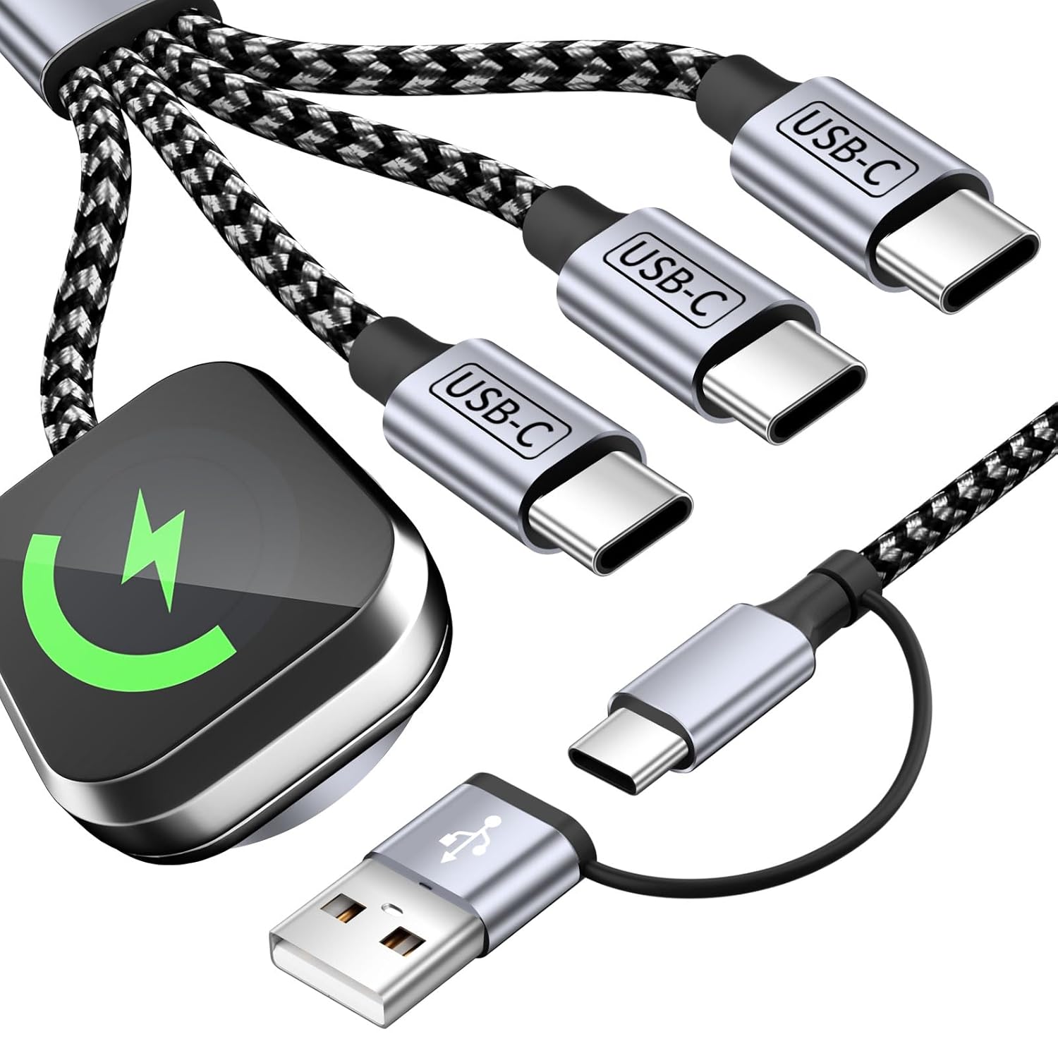 4 in 2 Charging Cable for Phone Watch Charger