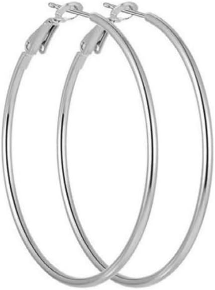 Big Hoop Earrings for Women 2024 Sterling Sil ONLY $7.70 at Amazon