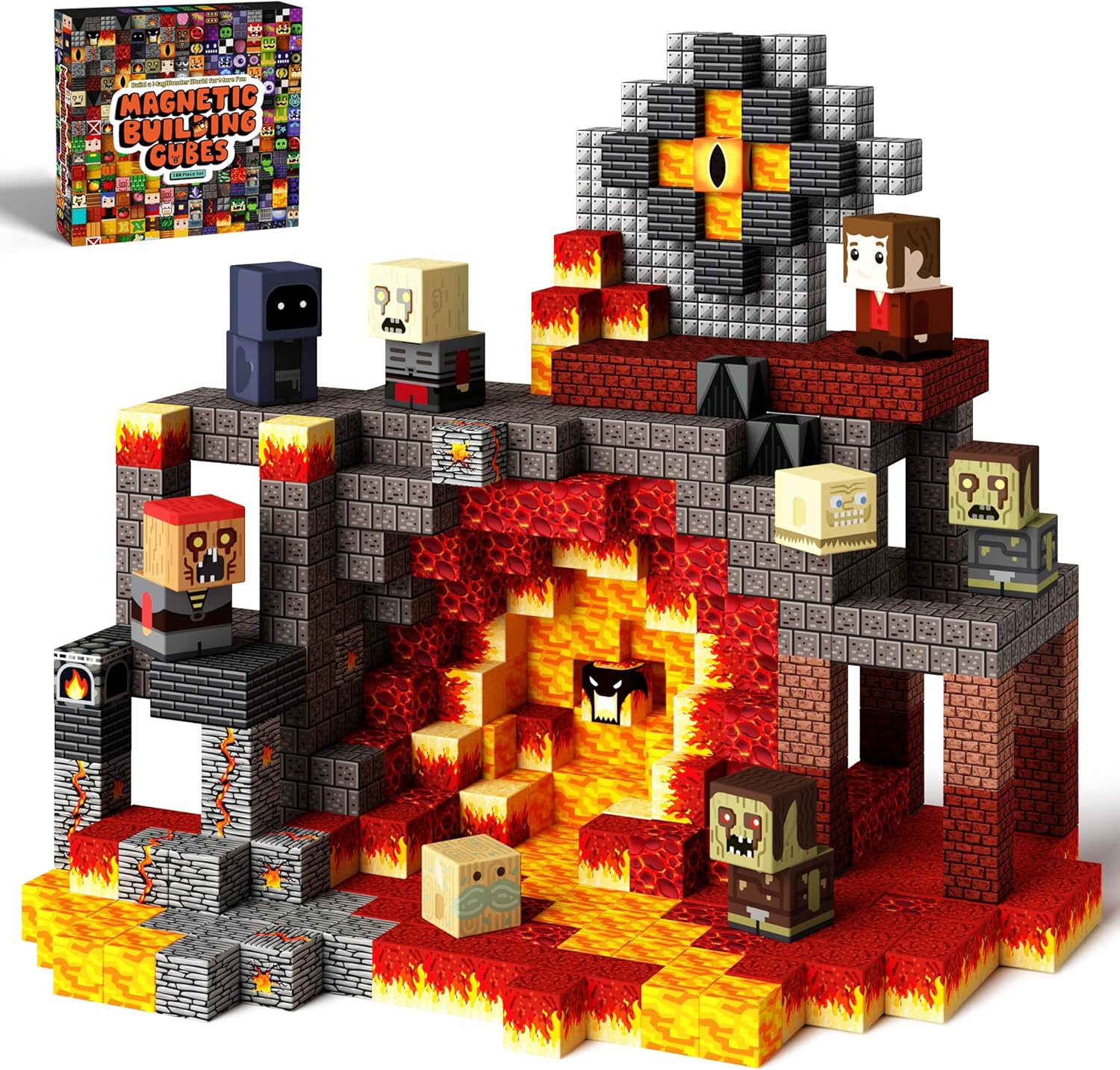 idoot 100PCS Magnetic Blocks Monster Sensory  ONLY $19.99 at Amazon