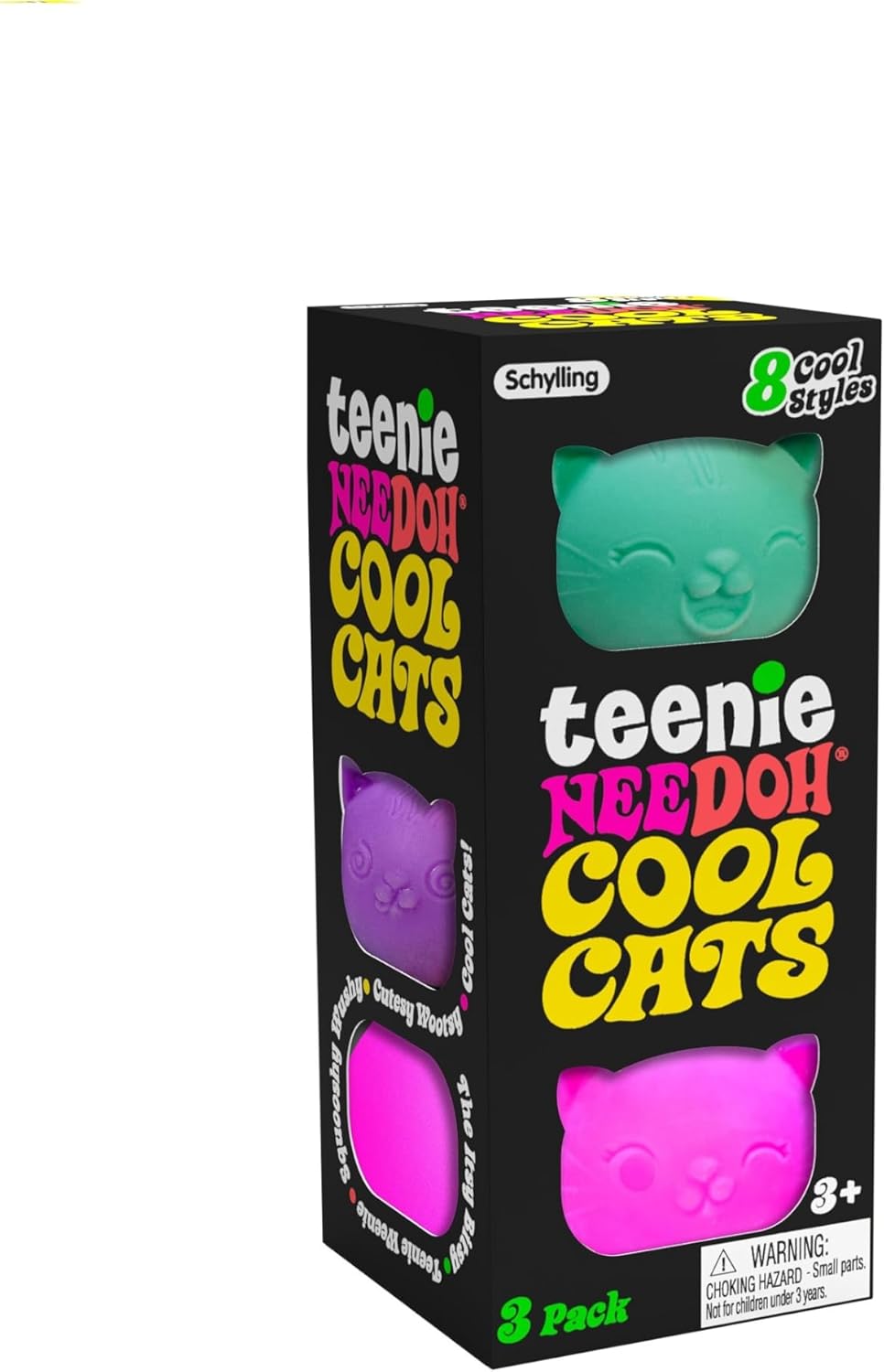 NeeDoh Teenie Cool Cat Toy 3-Pack for $14.99 at Amazon