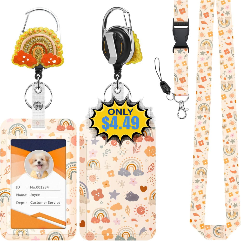 ID Badge Holder with Lanyard Deal at DealsFinders.com