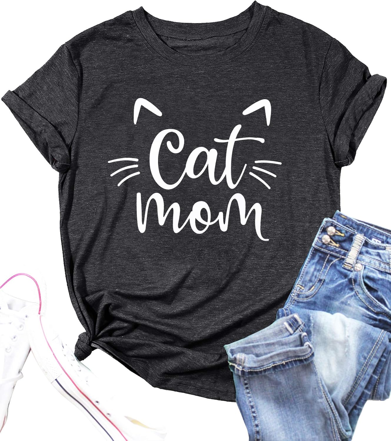 Cat Shirts for Women Flower Tee Shirts Womens ONLY $9.99 at Amazon