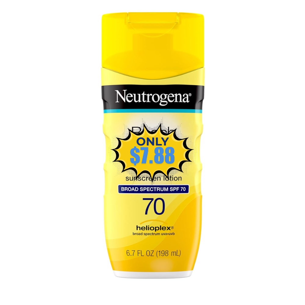Neutrogena Sunscreen Lotion SPF 70 Deal: Save 37% at Neutrogena