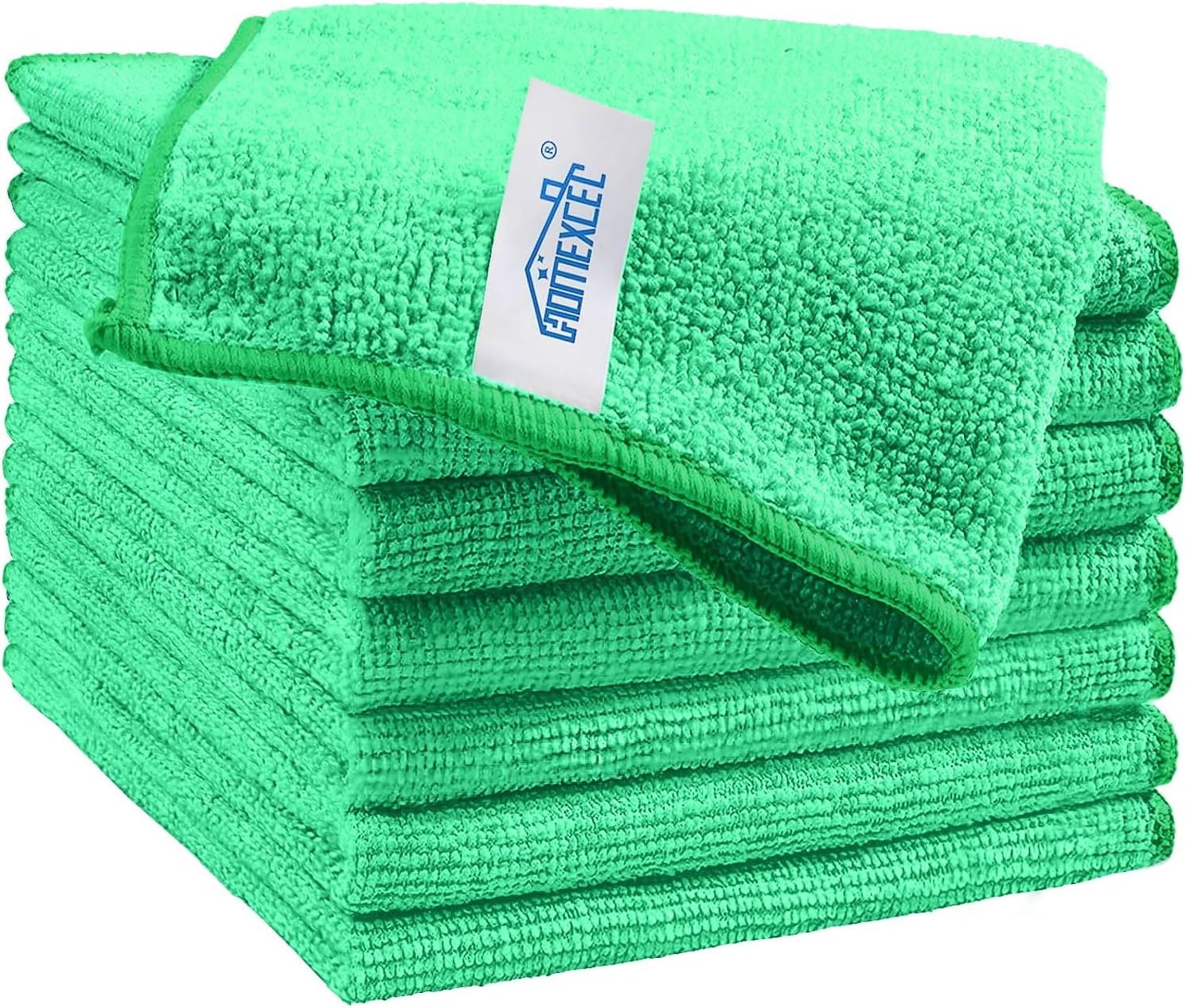 HOMEXCEL Green Microfiber Cleaning Cloth just $ at Amazon