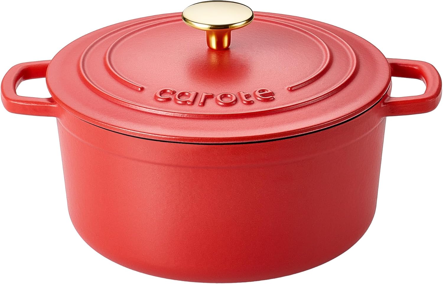 CAROTE Enameled Cast Iron Dutch Oven Pot with ONLY $39.97 at Amazon