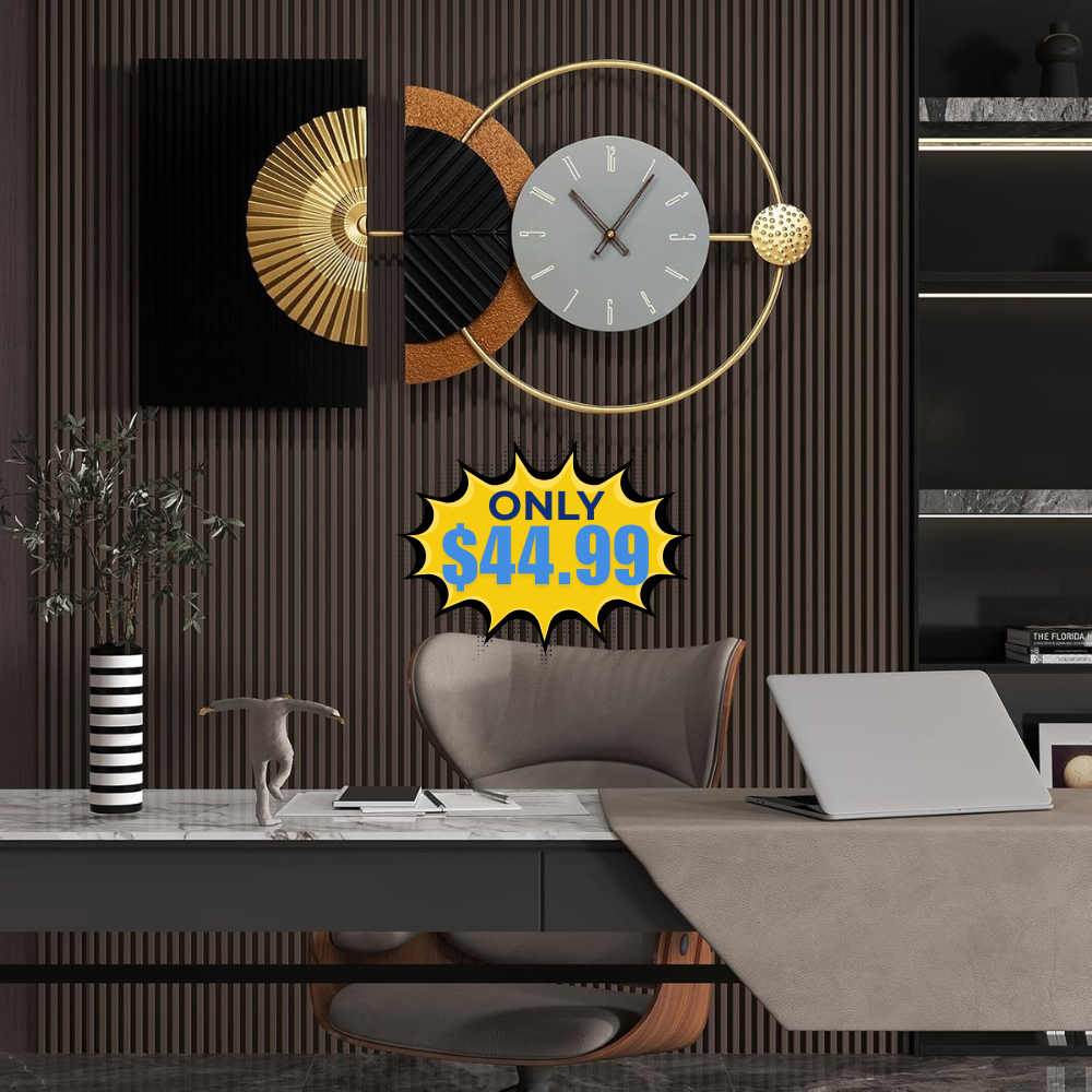 32×16 Inch Modern Large Wall Clock Deal: Save 50%