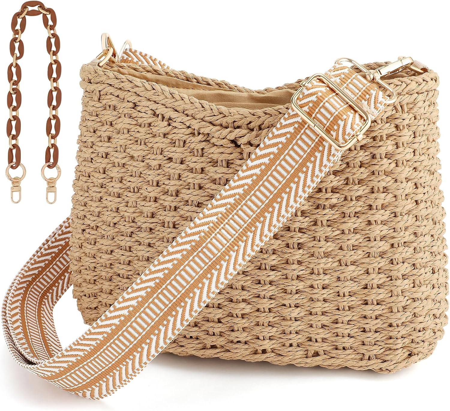 Womens Straw Beach Bag just $13.99 at Amazon