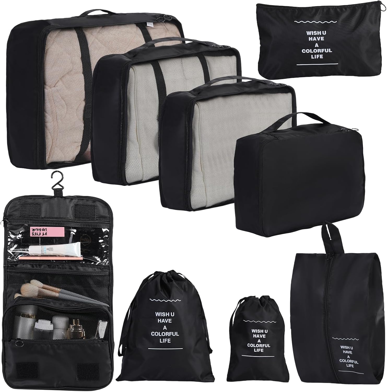 Packing Cubes for Travel Essentials – Black just $19.99 at Amazon