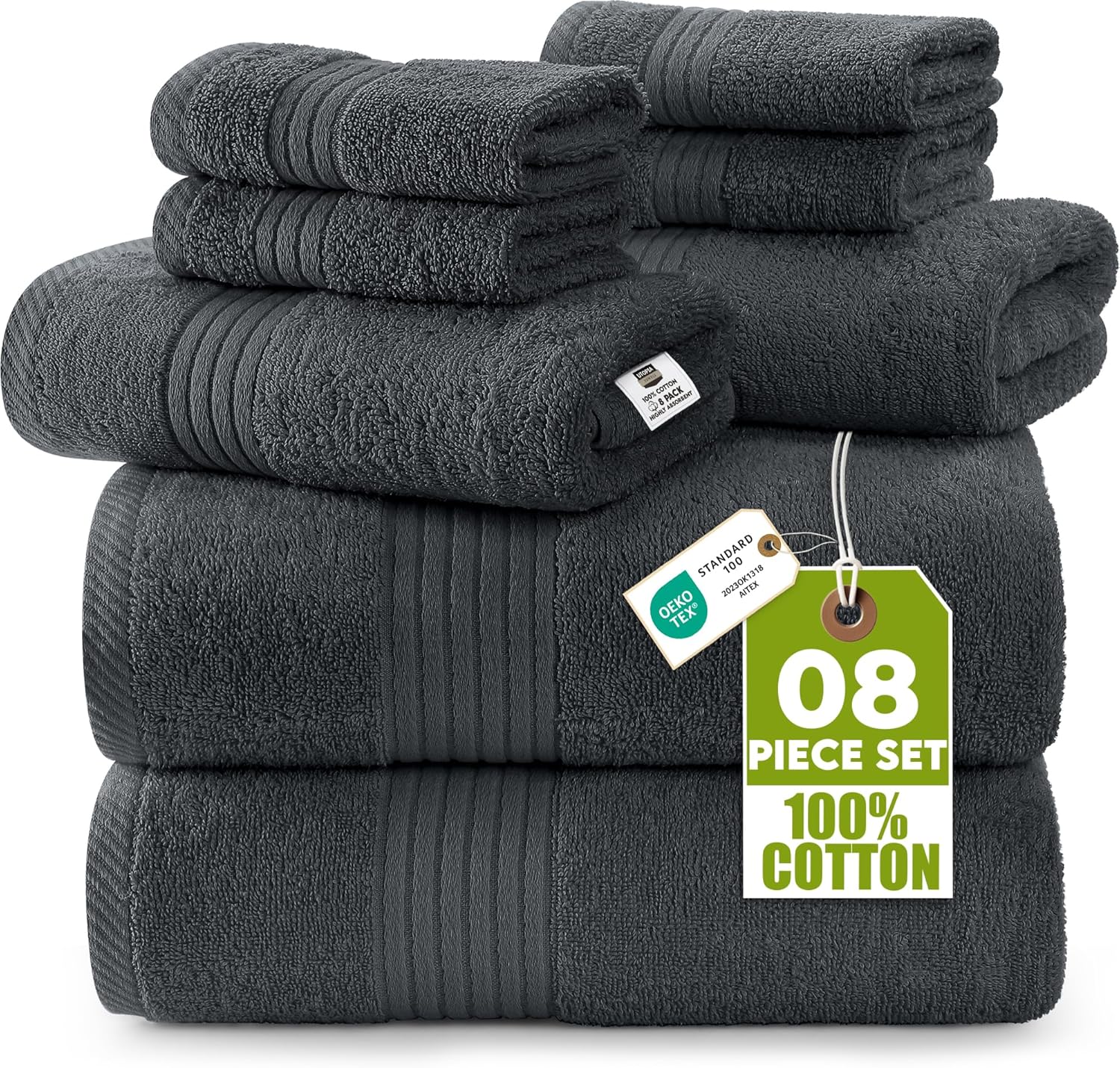 Utopia Towels 8 Piece Premium Towel Set just $29.99 at Amazon