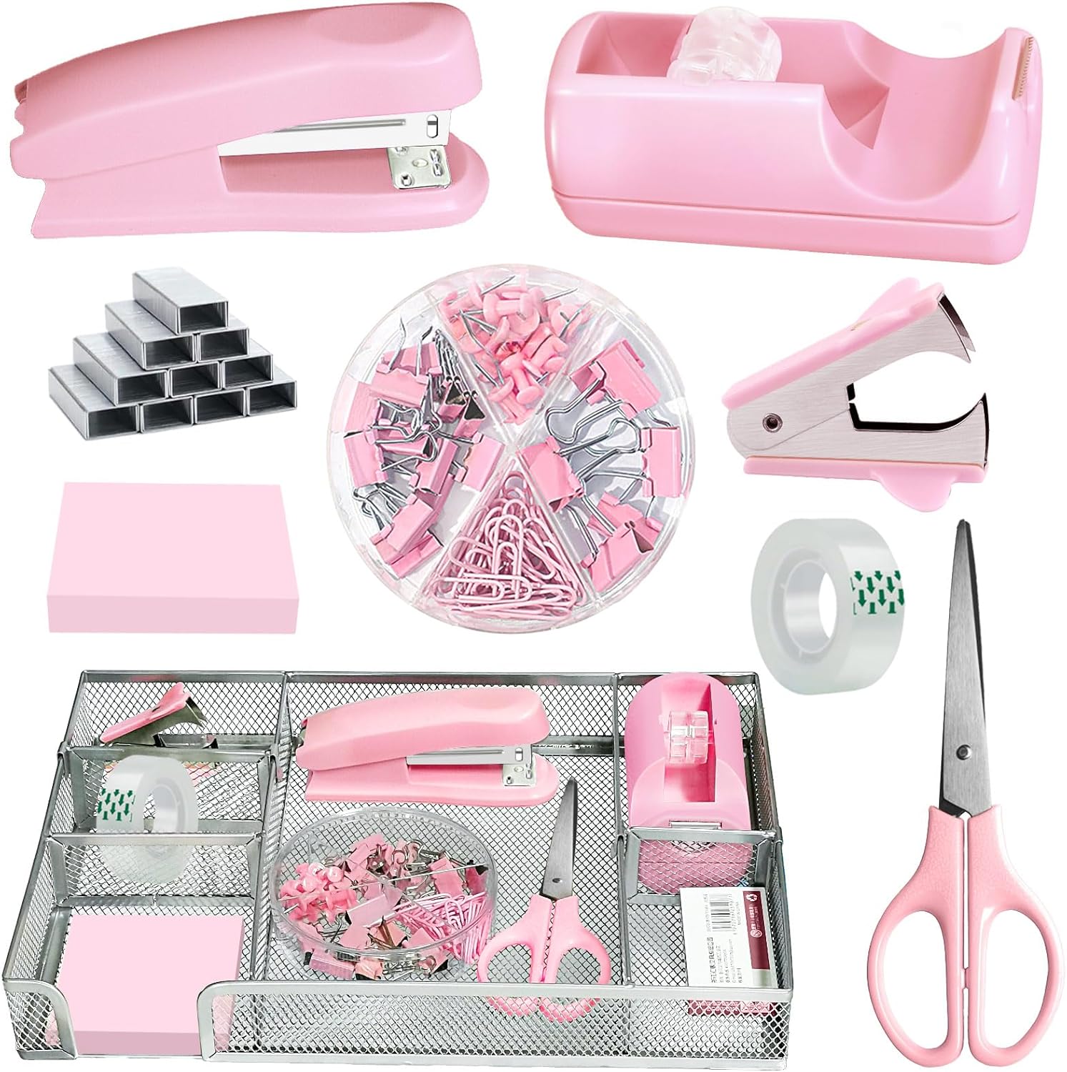 Pink Office Desk Accessories Set just $23.99 at Amazon