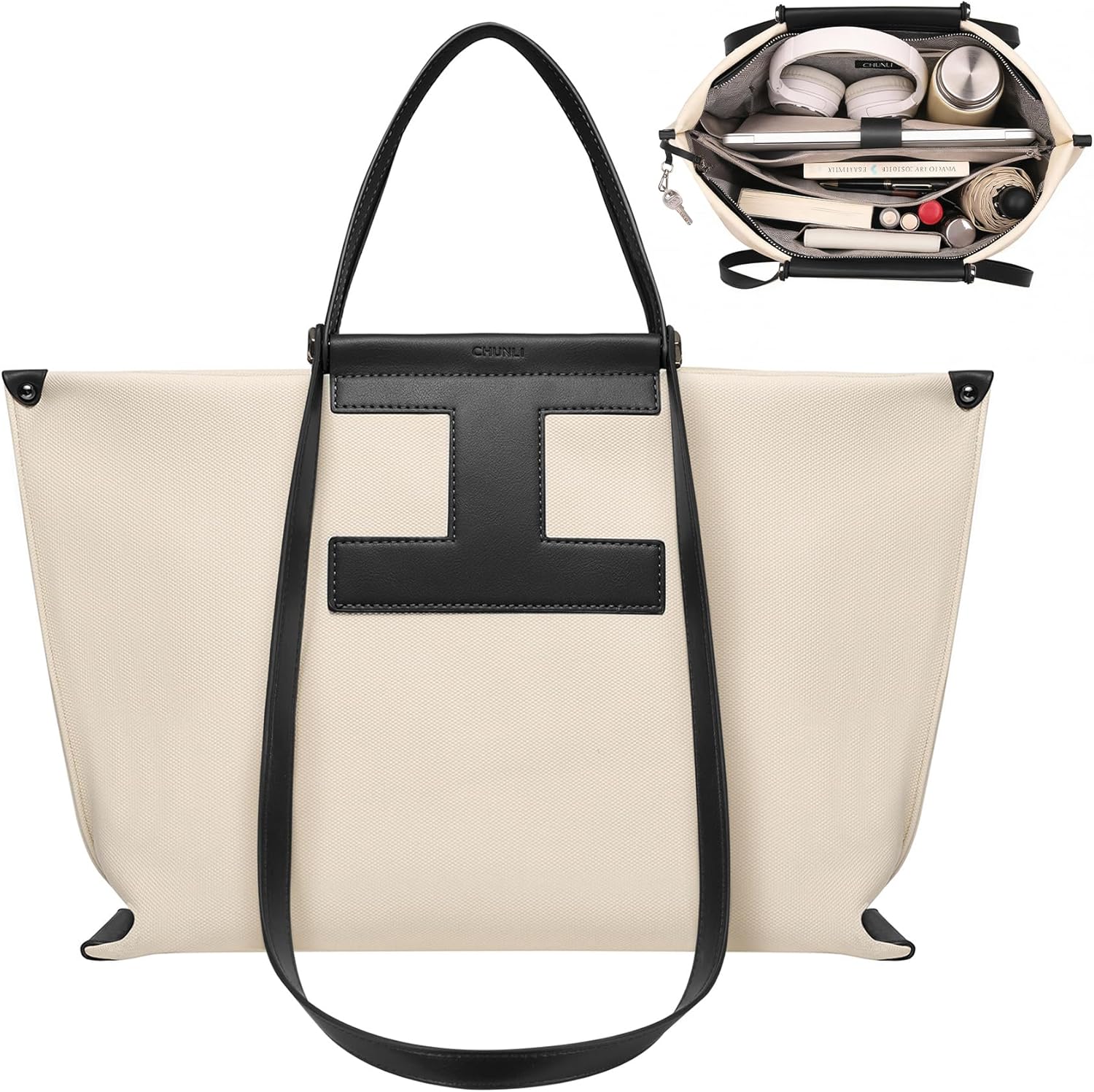 CHUNLI Laptop Tote for Women 15.6 Inch – Prof ONLY $38.99 at Amazon