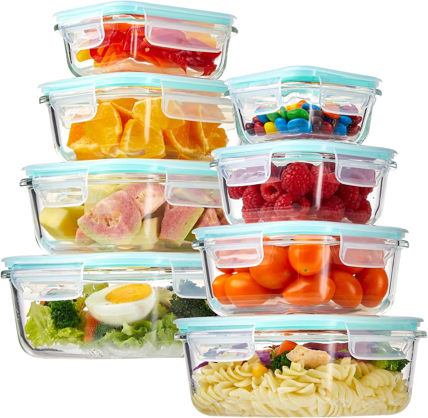 YUNCANG 8 Pack Glass Food Storage Containers just $23.99 at Amazon