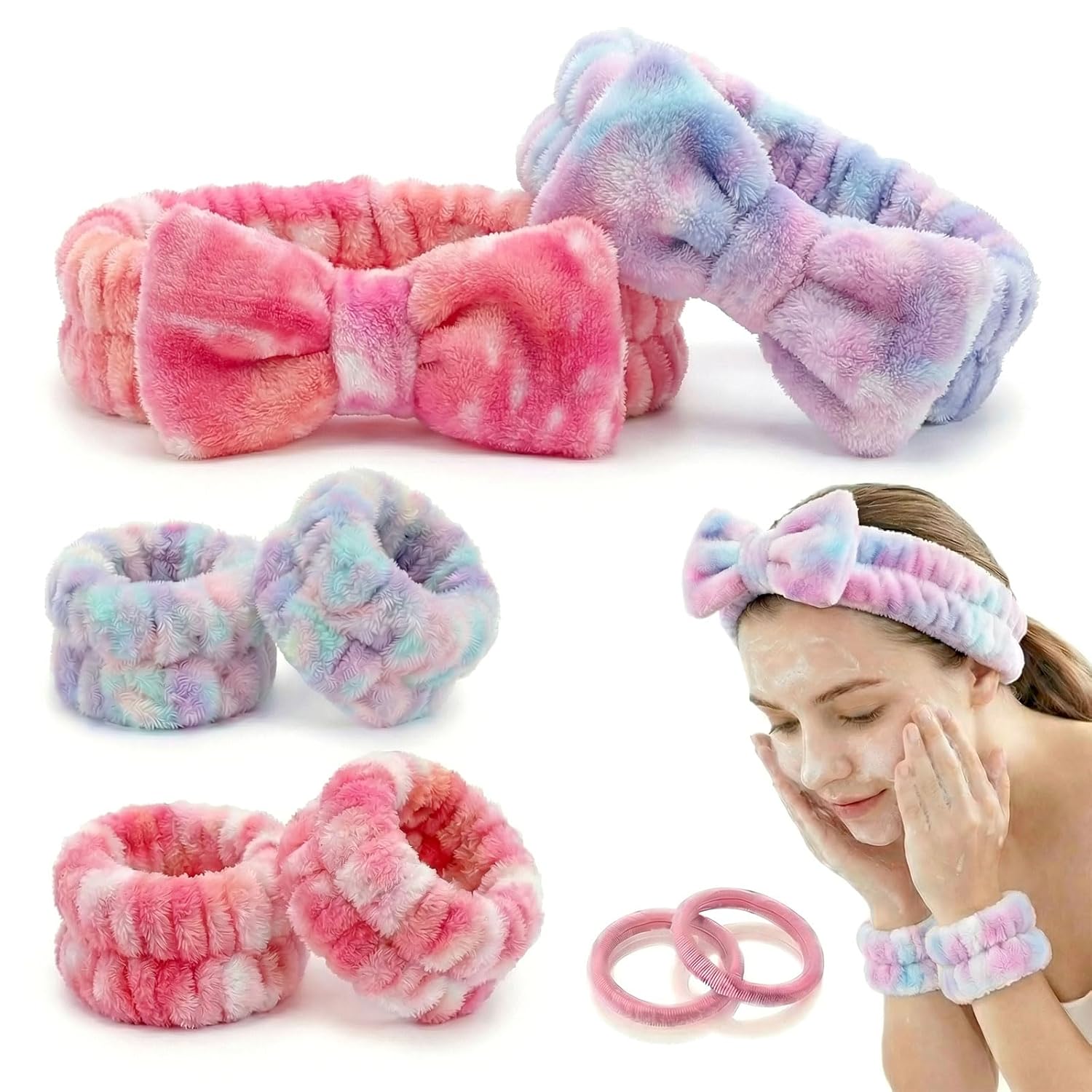 Spa Headband and Wristbands Set for Washing Face just $10.99 at Amazon
