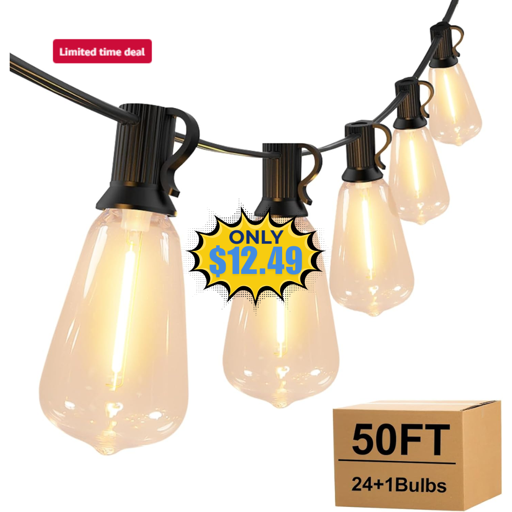 Outdoor String Lights with ST38 Bulbs