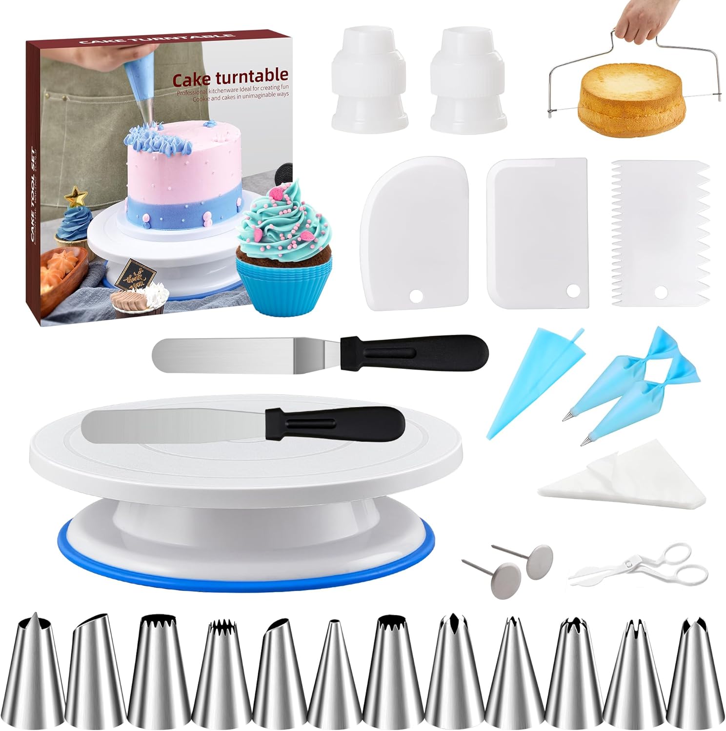 Cake Decorating Tools Supplies Kit – 82Pcs Baking Accessories just $23.99 at Amazon