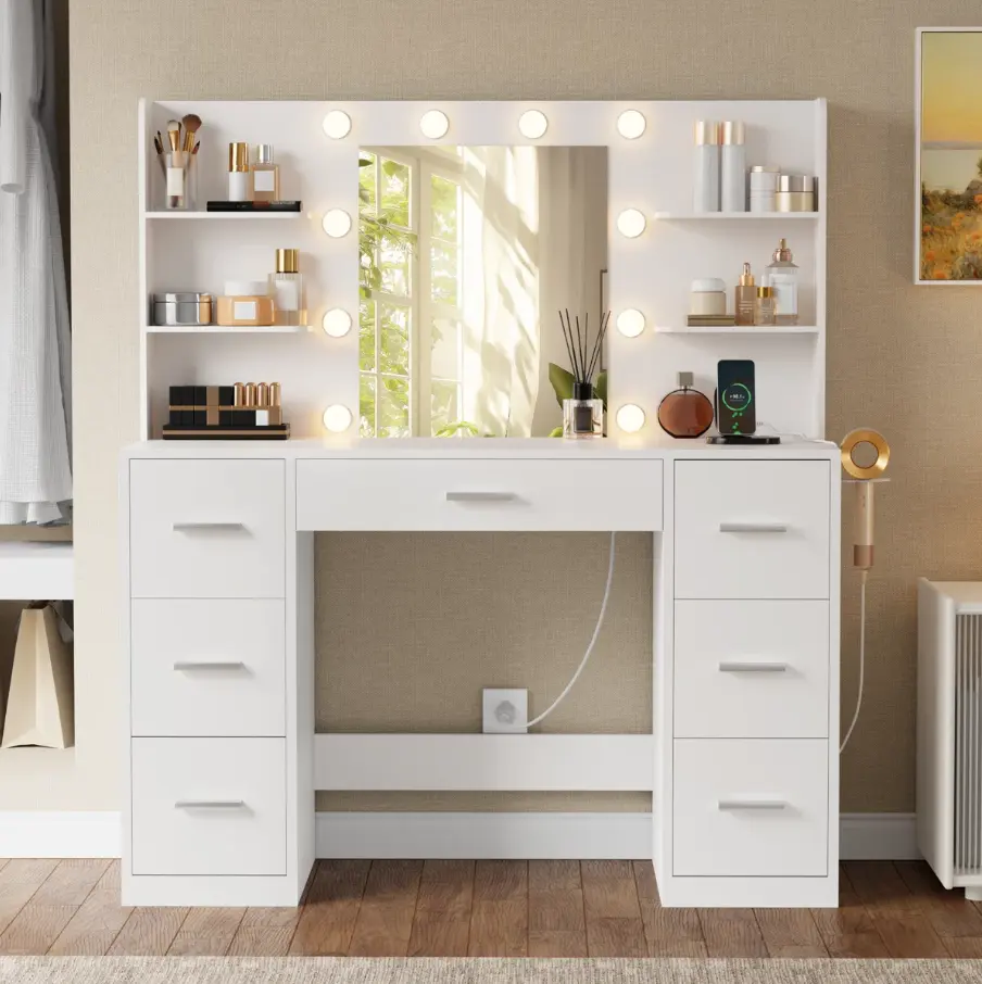 Ragin Makeup Vanity With Usb Power Outlet ONLY $184.99 at Wayfair