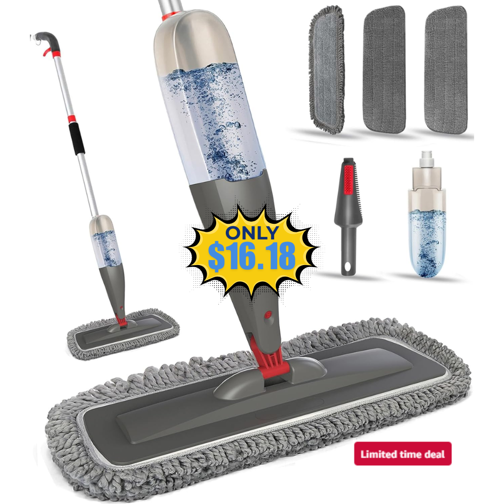 Spray Mop with Washable Pads