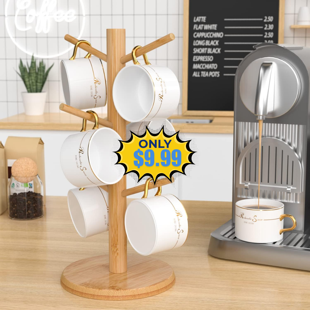 Wisuce Bamboo Mug Tree