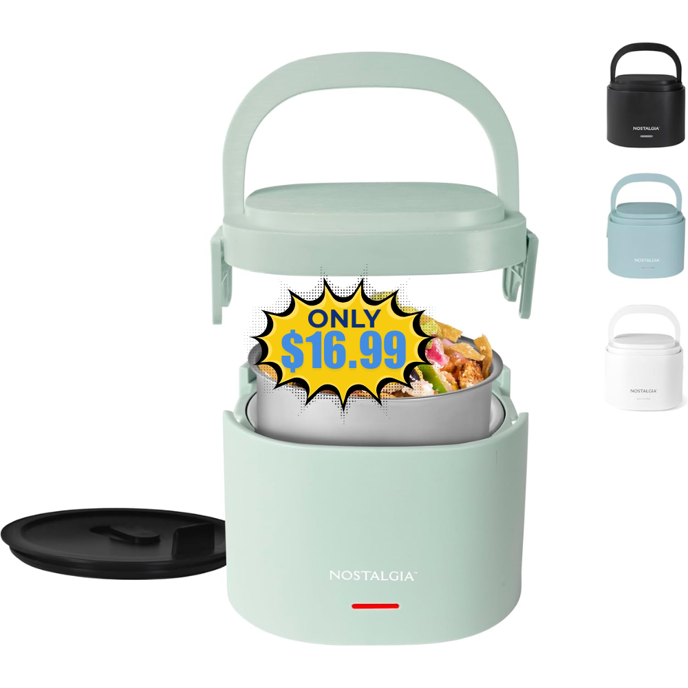 20-Ounce Electric Heated Lunch Box Deal: Save 20% at SHOP HERE
