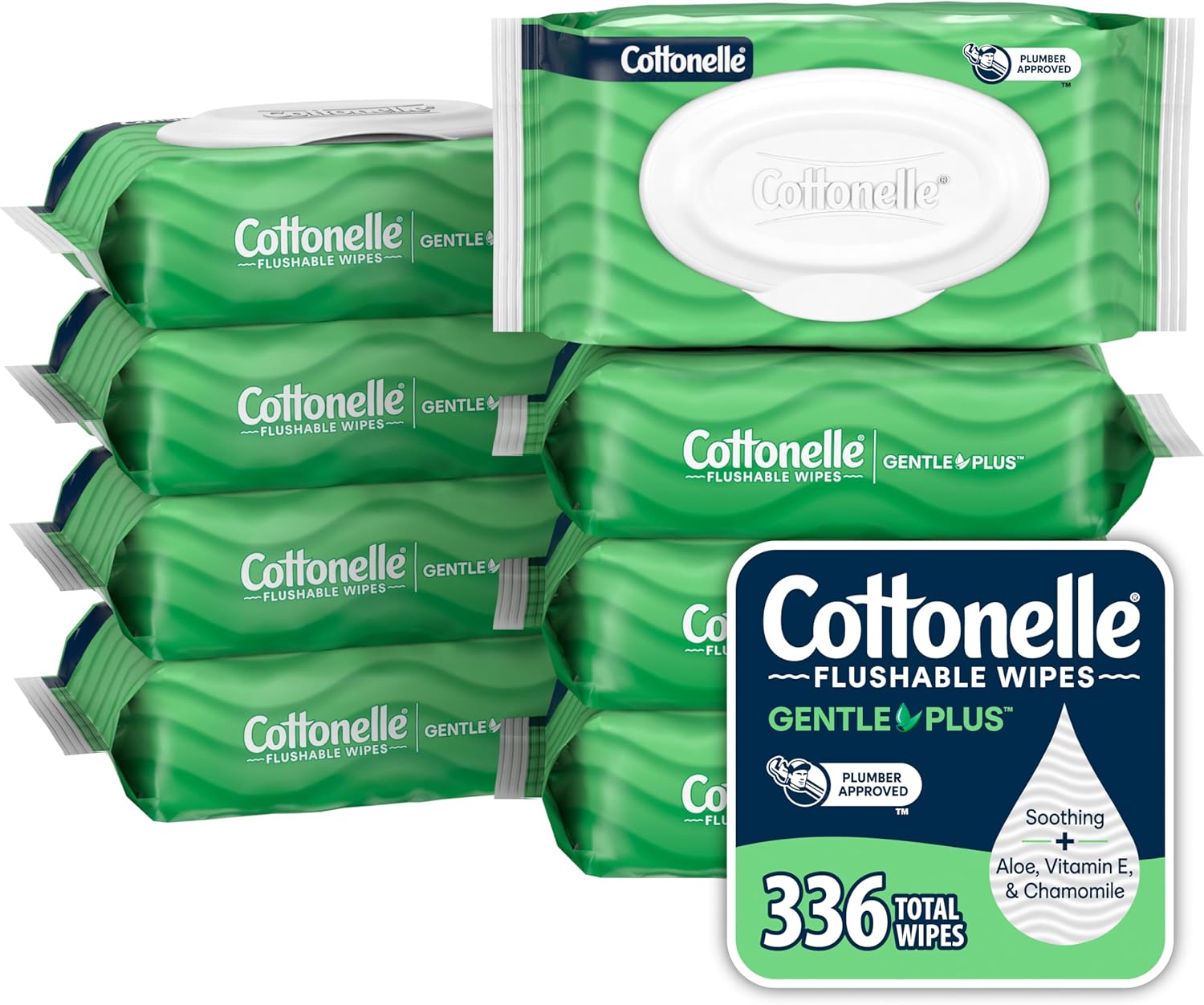 Cottonelle Flushable Wet Wipes 8-Pack