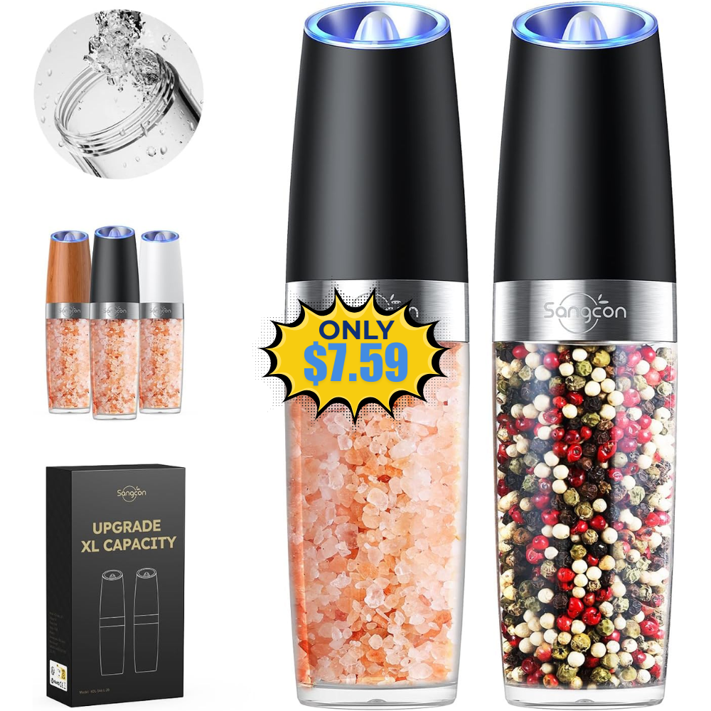 Sangcon Electric Salt and Pepper Grinder