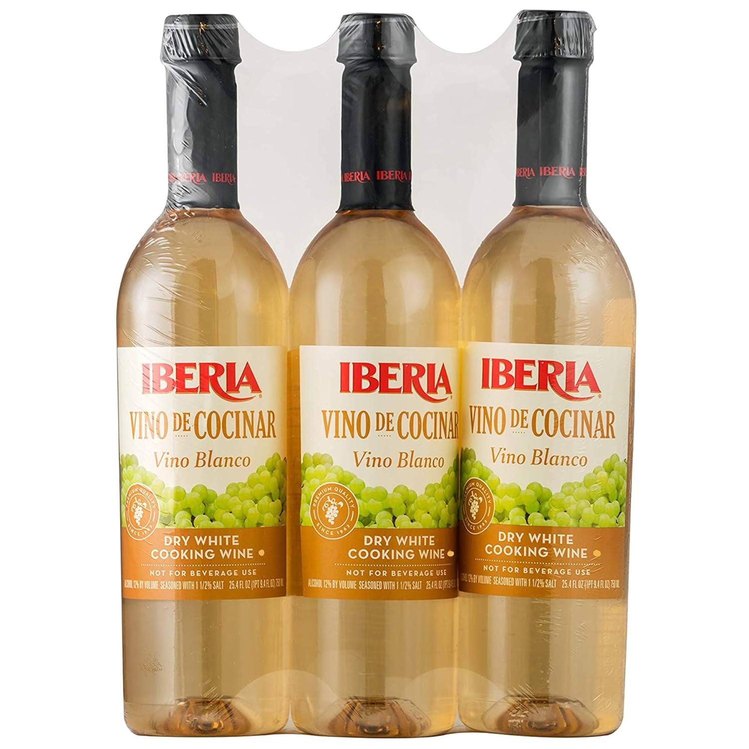 $9.xx Iberia Dry White Cooking Wine Pack of 3 at Amazon