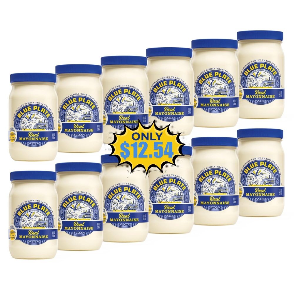 Blue Plate Real Mayonnaise, (Pack of 12)