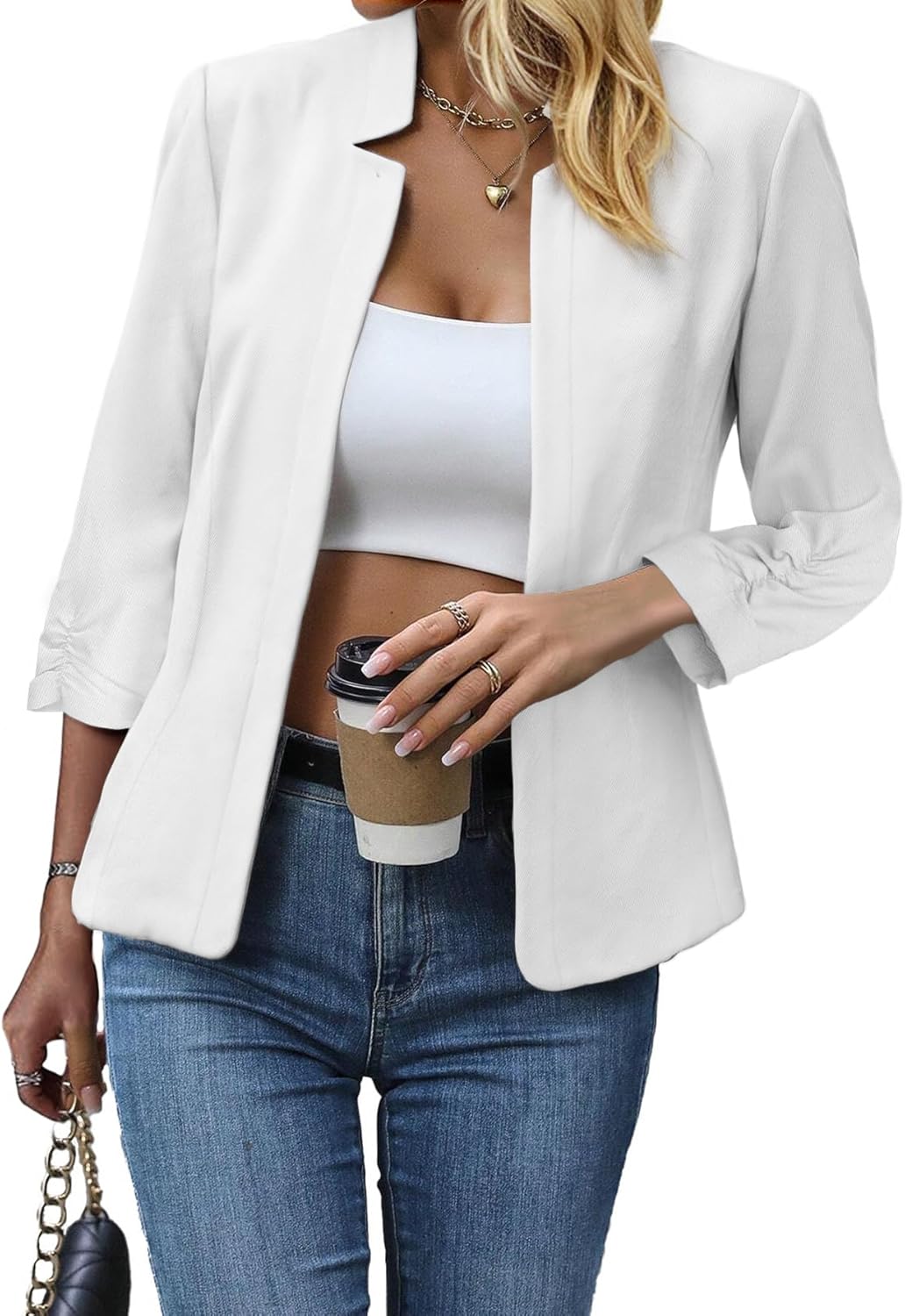 3/4 Sleeve Blazer for Women Lightweight 2026  ONLY $39.99 at Amazon