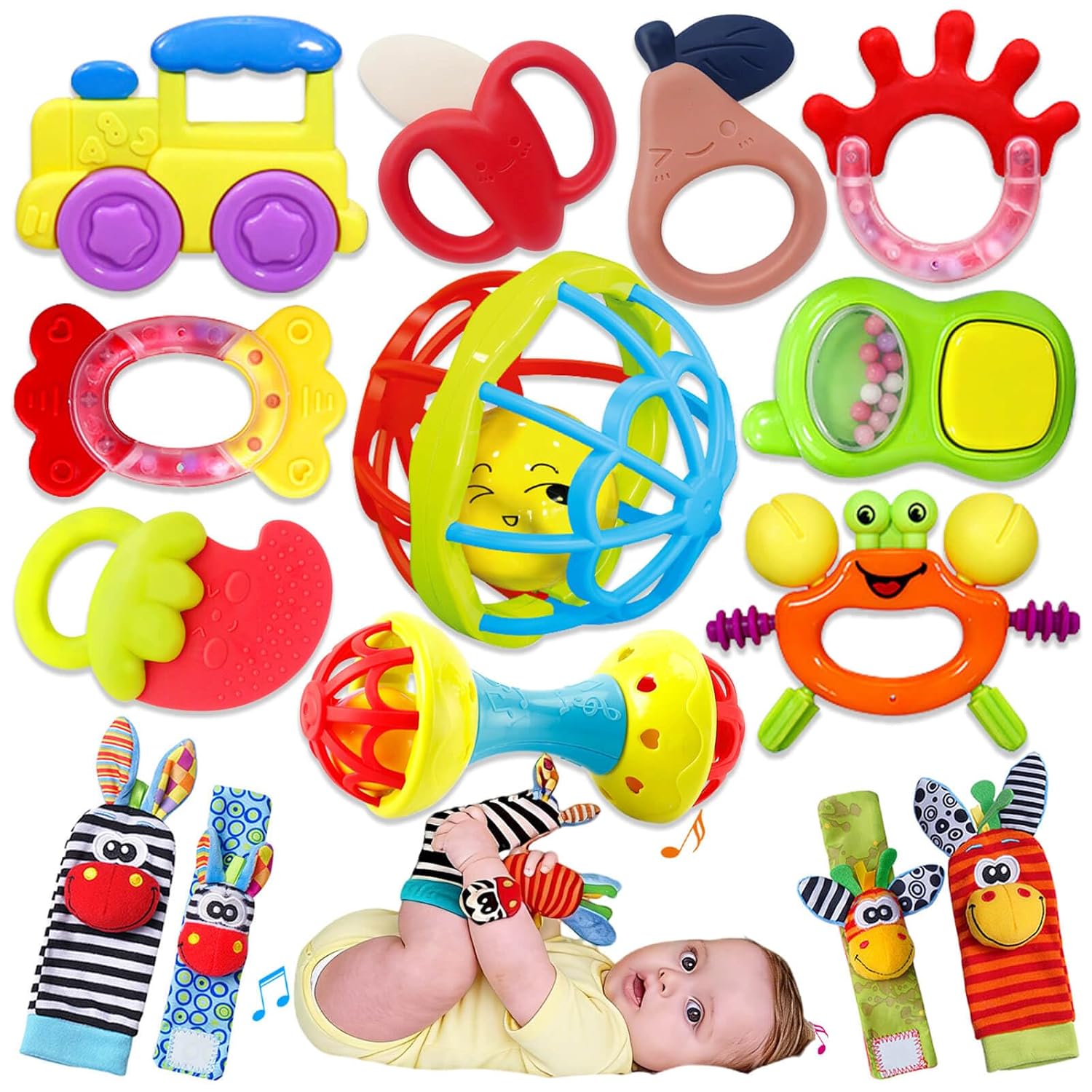 Baby Rattles Teething Toys