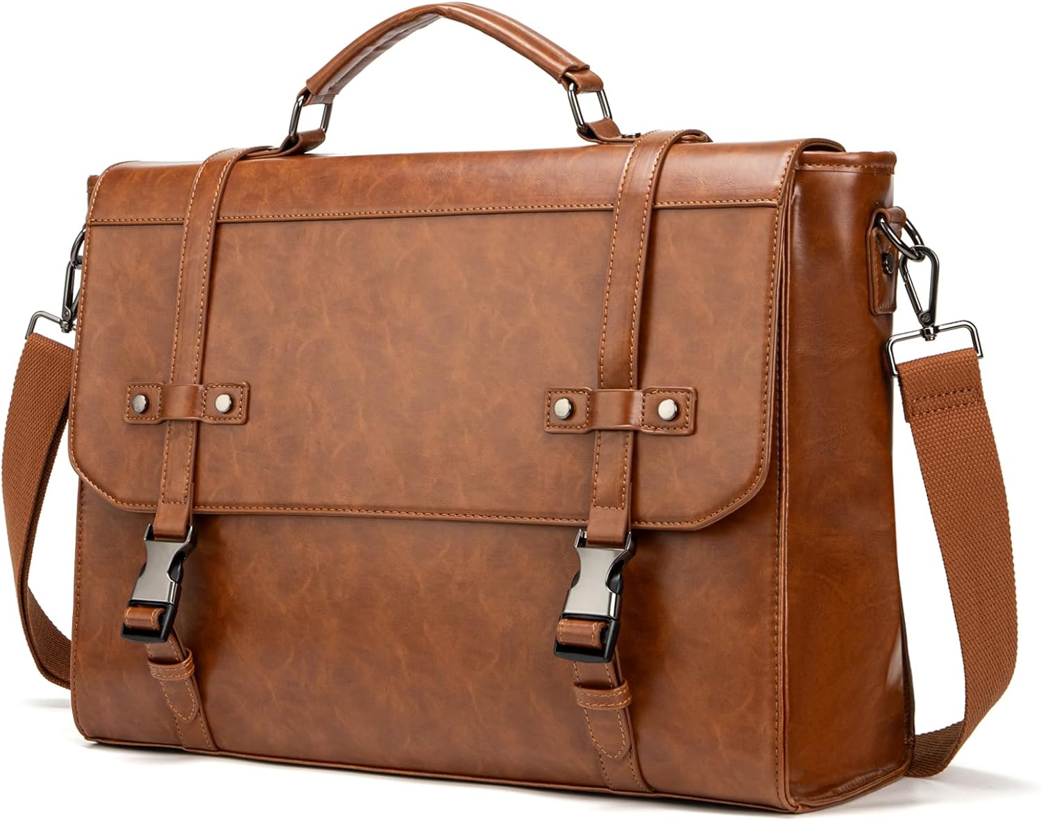Messenger Bag For Men 17 Inch Vintage Leather ONLY $38.99 at Amazon