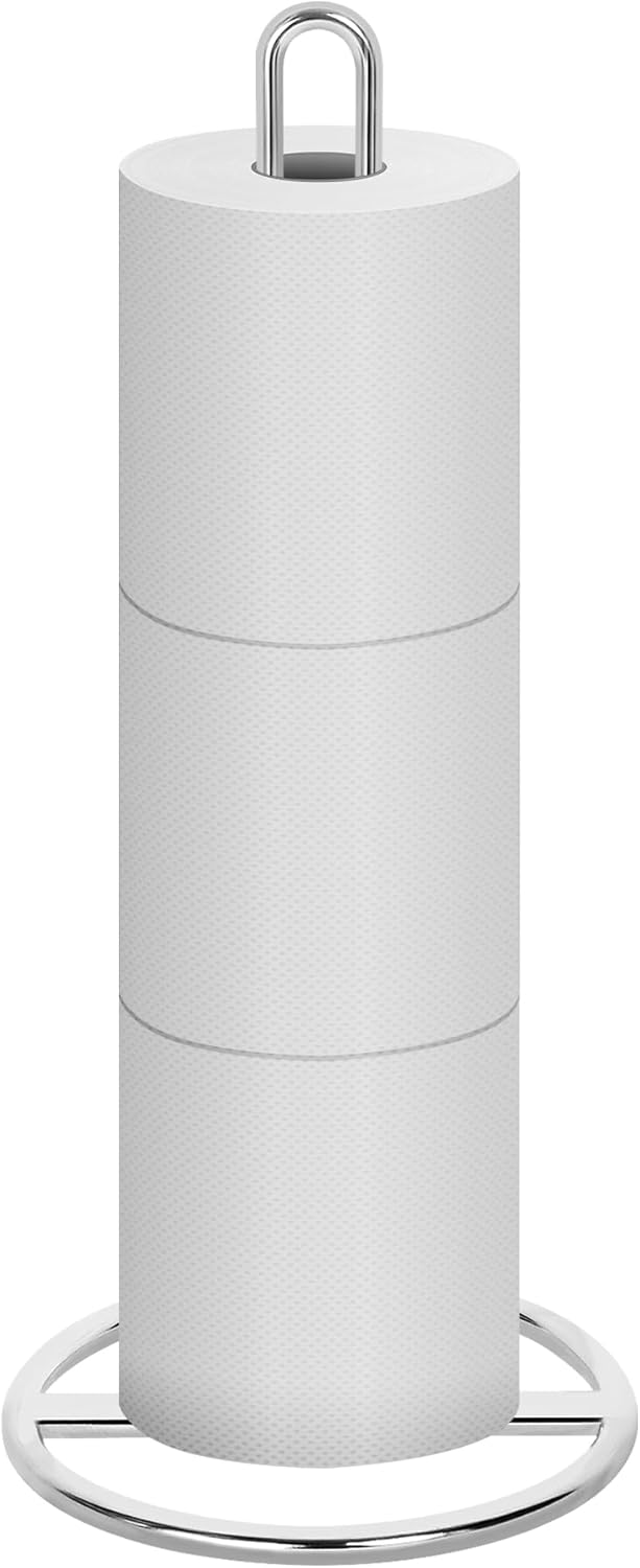 $7.xx OBODING Silver Freestanding Toilet Paper Holder Stand for 3