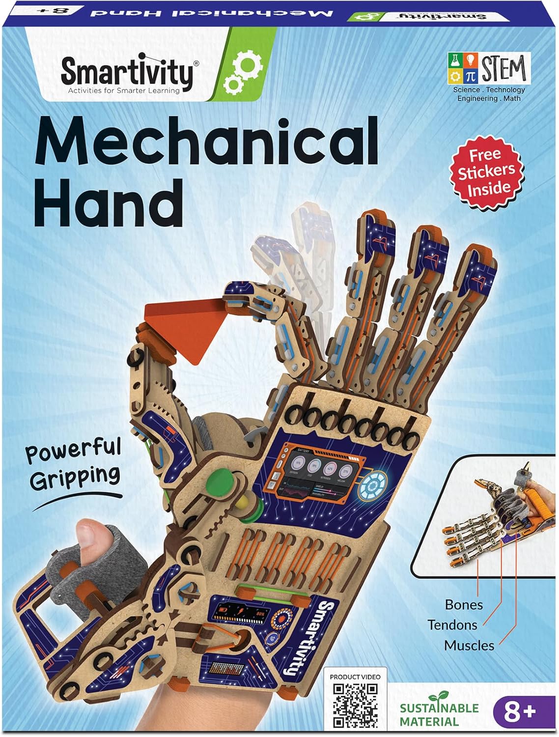 Smartivity DIY Robotic Mechanical Hand STEM Toy for Kids 8-14 Yea