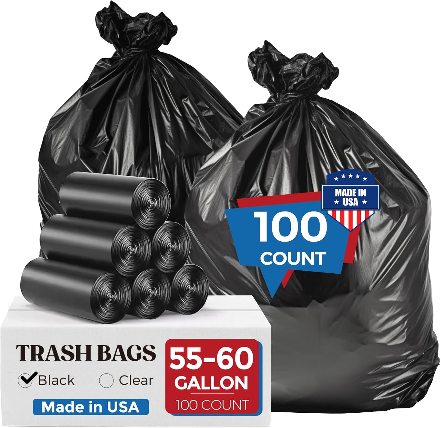 100 Count Black Garbage Bags Sale: Save 50% at DealsFinders.com