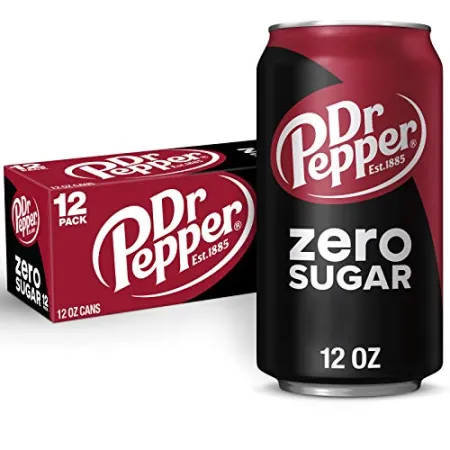 12-Pack 12oz Dr Pepper Zero Sugar Soda $4.75 at Amazon