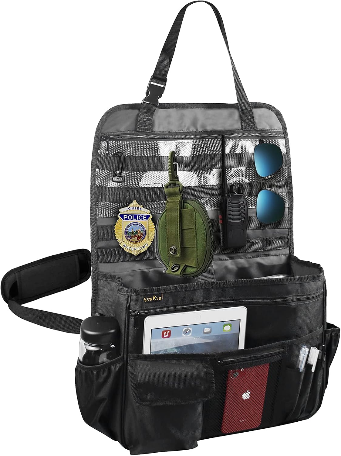 ECWKVN Car Front Seat Organizer for Law Enforcement – Portable Pa