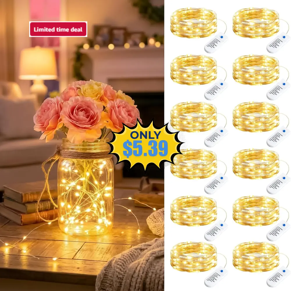 Minetom 12 Pack Fairy Lights Deal: Save 31%