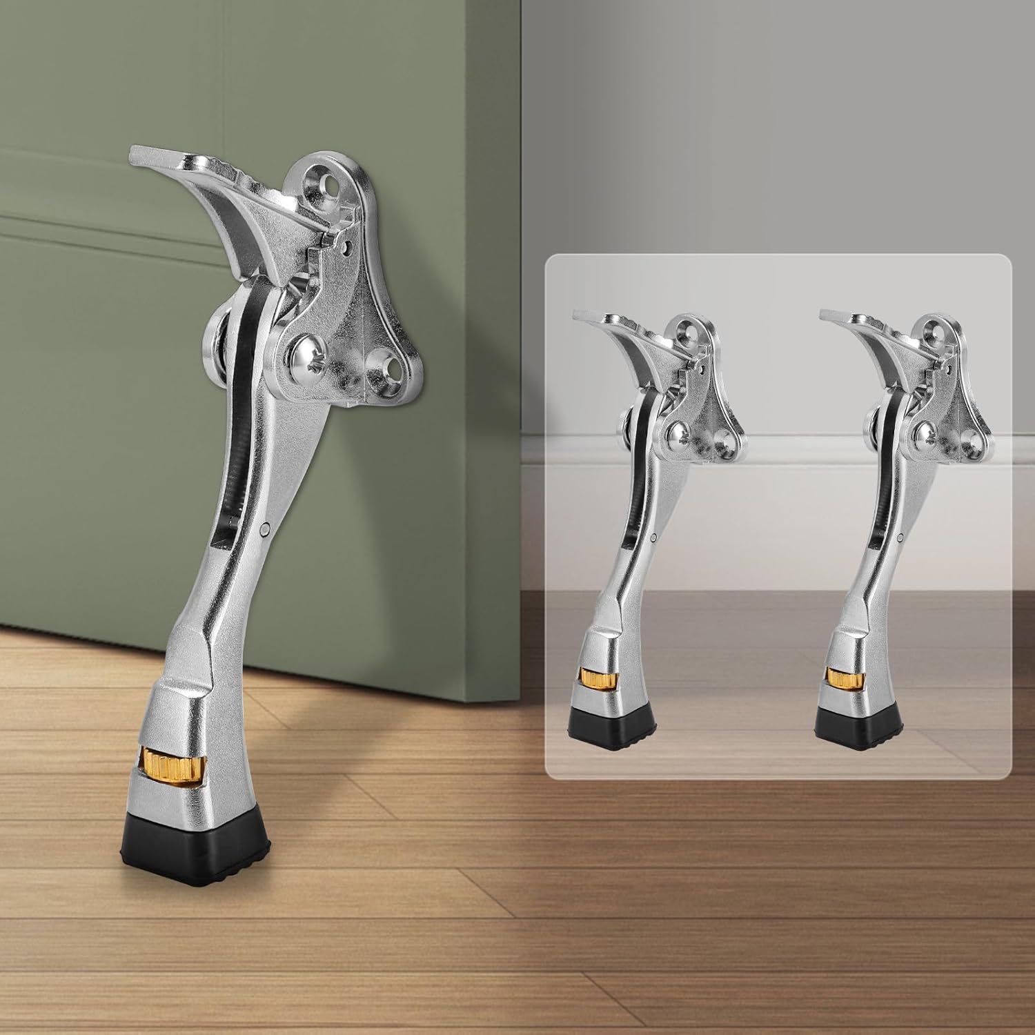 GoldPig Kickdown Door Stopper, 2 Packs Door Holder to Keep Door O